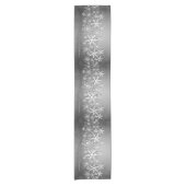 Witte sneeuwvlokken, kerstboomtafelkleed korte tafelloper (Voorkant)