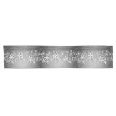 Witte sneeuwvlokken, kerstboomtafelkleed korte tafelloper (Horizontaal)