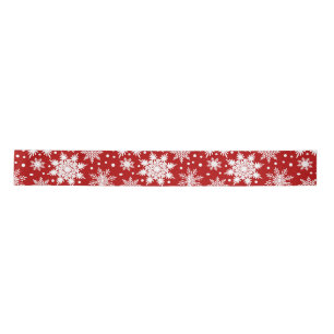 Witte Sneeuwvlokken Naadloos Patroon Kerstmis Lint