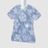 Witte sneeuwvlokken ornament (voorkant)