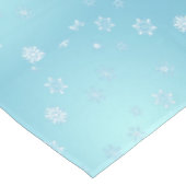 Witte sneeuwvlokken tafelkleed (Gekanteld)