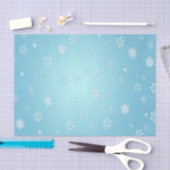 Witte sneeuwvlokken tissuepapier (Craft)