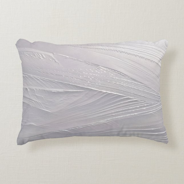 Witte sneeuwwinter accent kussen (Voorkant)