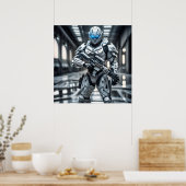 witte soldaat poster (Keuken)