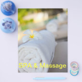 Witte SPA-handdoek Flyer (Enkel)