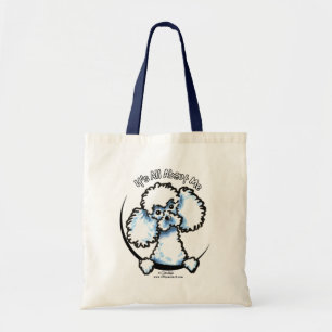 Witte Speelgoed poebel alles over mij Tote Bag
