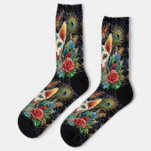 Witte Sphynx Cat Crew Sokken (Links)