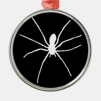 Witte spin metalen ornament