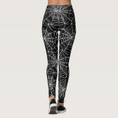 Witte spinnenwebben leggings (Achterkant)