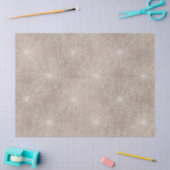 Witte spinnenwebs op Tan-decoupage Tissuepapier (Craft)