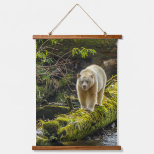 Witte Spirit Bear Brits-Columbia, Canada Hangend Wandkleed