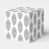 Witte Spruce Cone Gift Box Bedankdoosjes (Voorkant Zijde)