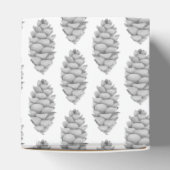 Witte Spruce Cone Gift Box Bedankdoosjes (Bovenkant)