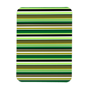 Witte staafjes met fijne groene streep magneet