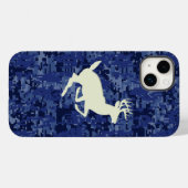 Witte Staart Buck op Navy Camo Achtergrond Case-Mate iPhone Case (Achterkant (horizontaal))
