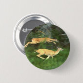 witte staarthert ronde button 5,7 cm (Voorkant /achterkant)