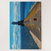 Witte Stad Vuurtoren Legpuzzel (Verticaal)