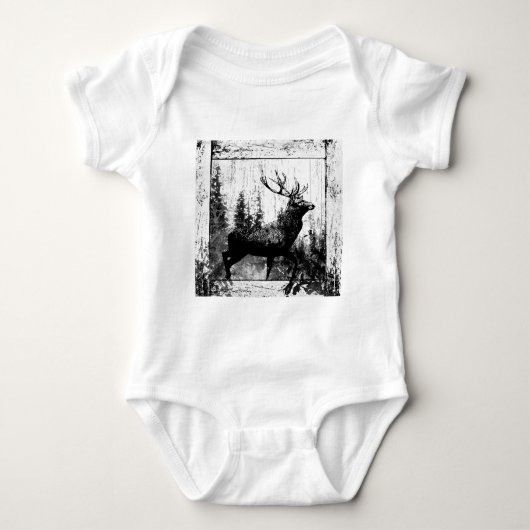  Witte Stag Deer Romper (Voorkant)