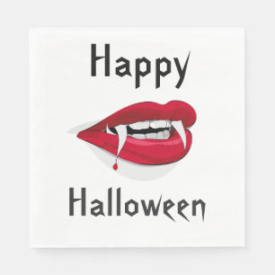Witte Standaard Luncheon Servet/Vampire Lips Servet