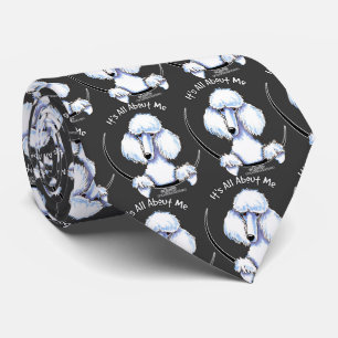 Witte standaardpoebel alles over mij stropdas