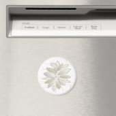 witte steenbladen magneet (Insitu (Vaatwasser))
