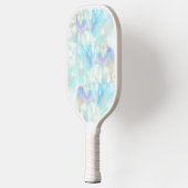 witte steenhoudend mineraalsteen pickleball paddle (Links)