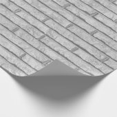 Witte steenwand cadeaupapier (Hoek)