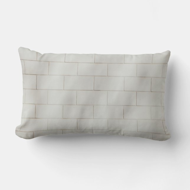Witte steenwand kussen (Voorkant)