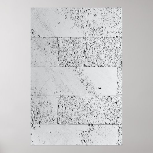 Witte steenwand poster (Voorkant)
