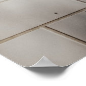 Witte steenwand poster (Hoek)