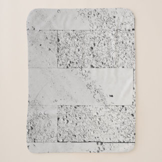 Witte steenwand sherpa deken