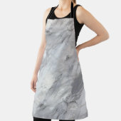 Witte Stenen Texturen Design Series 2 Schort (Insitu)