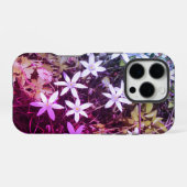 Witte ster bloem iPhone case Hoesje (Achterkant horizontaal)