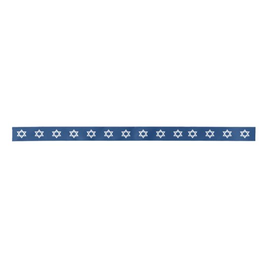 Witte ster van David op Navy Blue Lint (Voorkant)