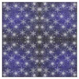 witte sterren in blue Fabric, kleurrijk huis Stof