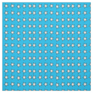 Witte sterren op blauw stof