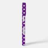 Witte sterren op paars Case-Mate iPhone case (Achterkant / Rechts)