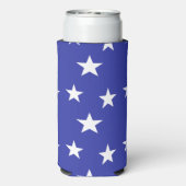 Witte sterren patroon op blauw (Seltzer Achterkant)