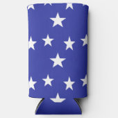 Witte sterren patroon op blauw (Voorkant)