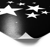 Witte Sterren Star-Pattern-Design Kostuum Gift Foto Afdruk (Hoek)