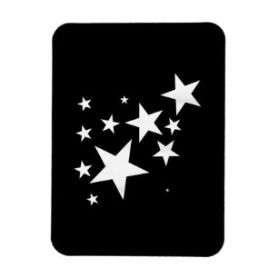 Witte Sterren Star-Pattern-Design Kostuum Gift Magneet