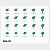 Witte Sticker Groene Logo (Vel)