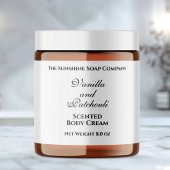 Witte stijl waterdichte cosmetica potje label waterfles etiket