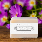 Witte stijl zeep buikband uitnodigingen wikkel