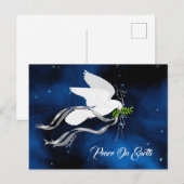 Witte stip briefkaart (Voorkant / Achterkant)