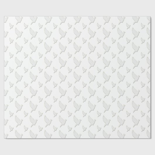 Witte stip cadeaupapier (Vlak)