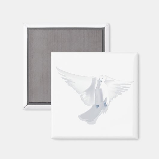 Witte stip in Afbeelding Magneet (Voorkant / Achterkant)