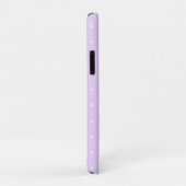 Witte stip roze achtergrond Elegant poka dot gedem Case-Mate iPhone Case (Achterkant/rechts)