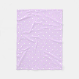Witte Stip Roze Achtergrond Elegante Stippen Gesti Fleece Deken