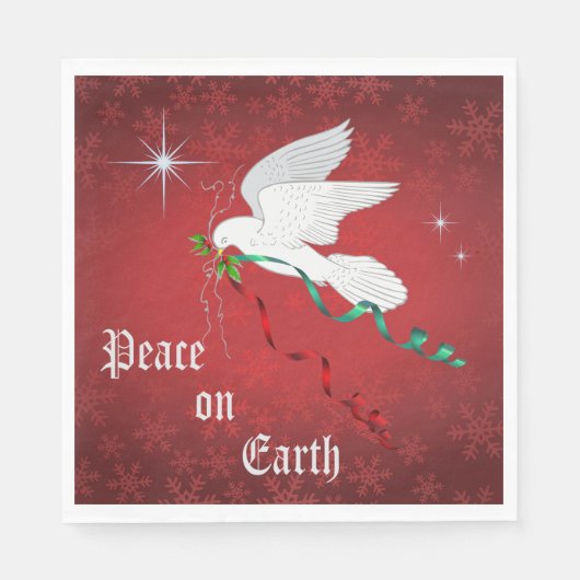 Witte stip servet (Voorkant)